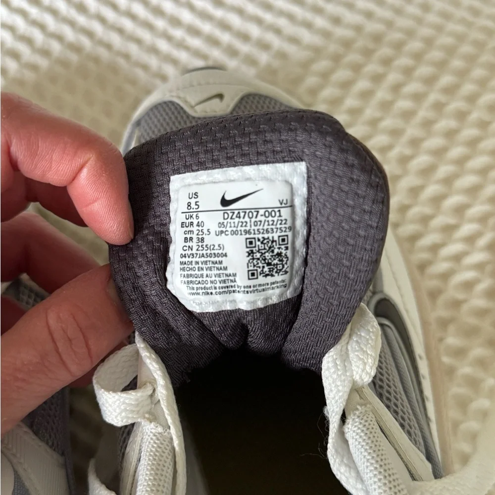 Nike Women's White and Grey Air Max-Inspired Sneakers - Picture 9 of 9